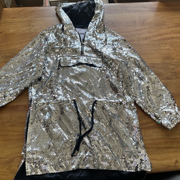 Moschino X H&M Sequin Hoodie Dress NWT - Picture 3 of 9